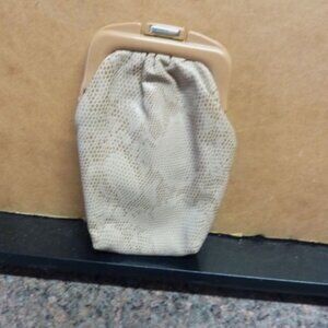 Rare Roger Gimel vintage snake Leather wallet. (1950- 1960)